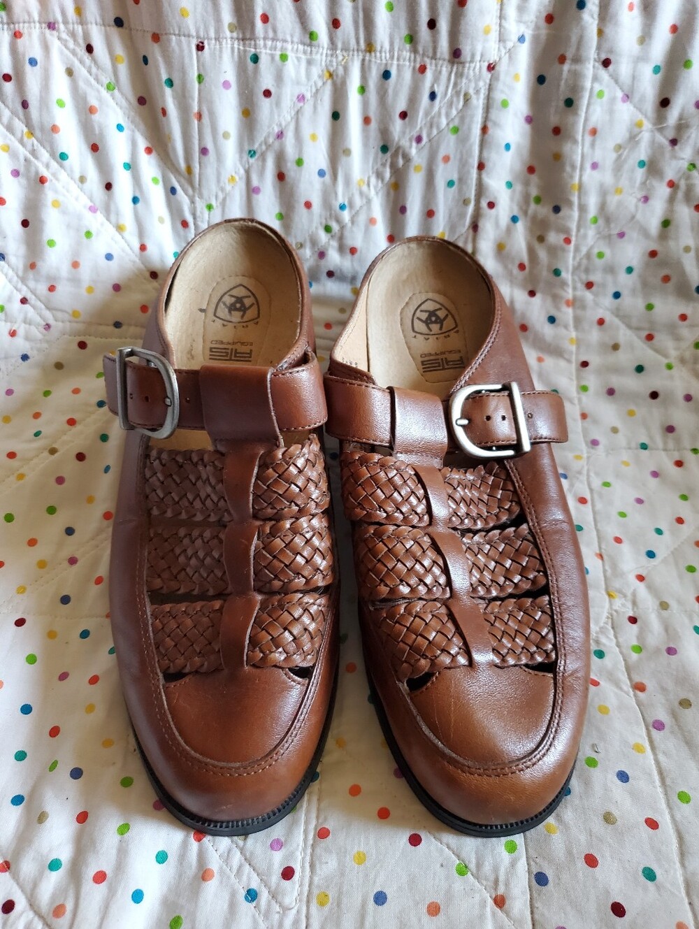 Ariat Equipped Women's Leather Mules Size 8B.